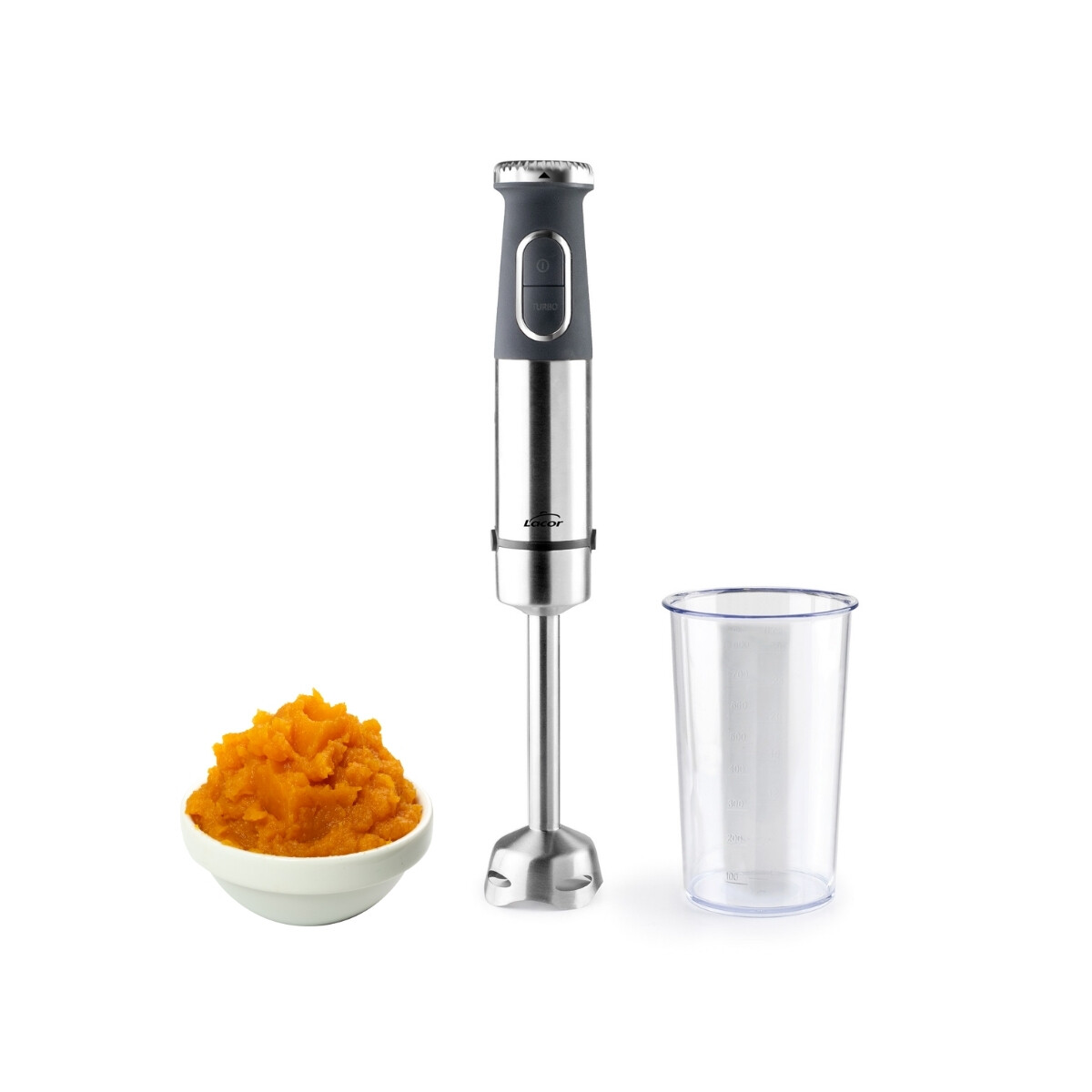 Mixer Eléctrico con Recipiente de Acero Inoxidable 