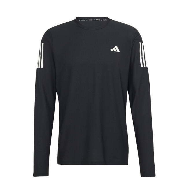 Remera de Hombre Adidas Own The Run M/Larga Negro - Blanco