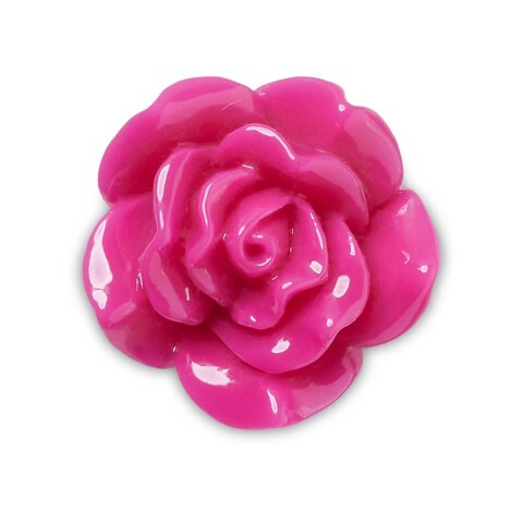 Jibbitz Acrylic Pink Rose Multicolor