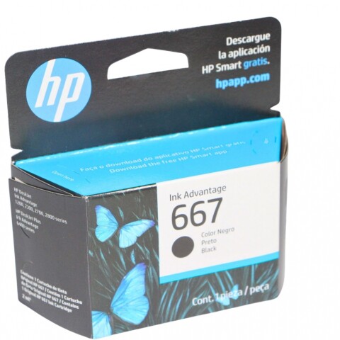 CARTUCHO HP 667 NEGRO MODELO 2375/2775 CARTUCHO HP 667 NEGRO MODELO 2375/2775