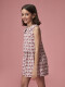 Vestido Estampado Flores Berenjena
