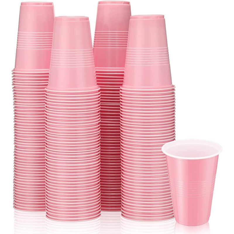 Vaso 500ml Diferentes colores x50un Rosado