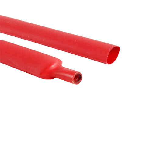 Tubo termocontraíble rojo, Ø16/8mm, sin adhesivo WI0605