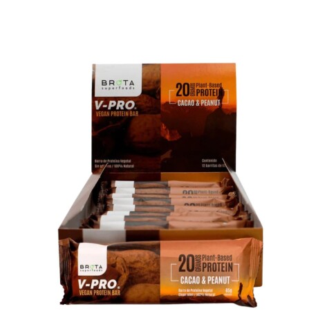 Protein Bar Vegan Caja x 12 Brota Cacao & Peanut