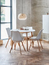 Silla de comedor KASTRUP blanco/roble Silla de comedor KASTRUP blanco/roble