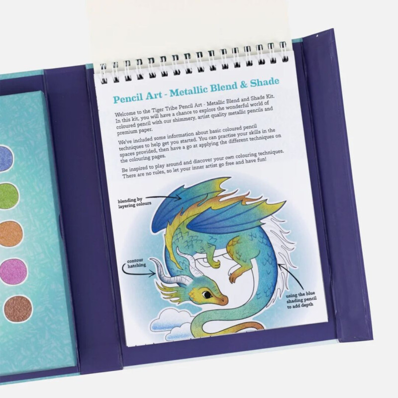 Arte con lápiz: mezcla y sombreado metálico Tiger Tribe Arte Con Lápiz: Mezcla Y Sombreado Metálico Tiger Tribe