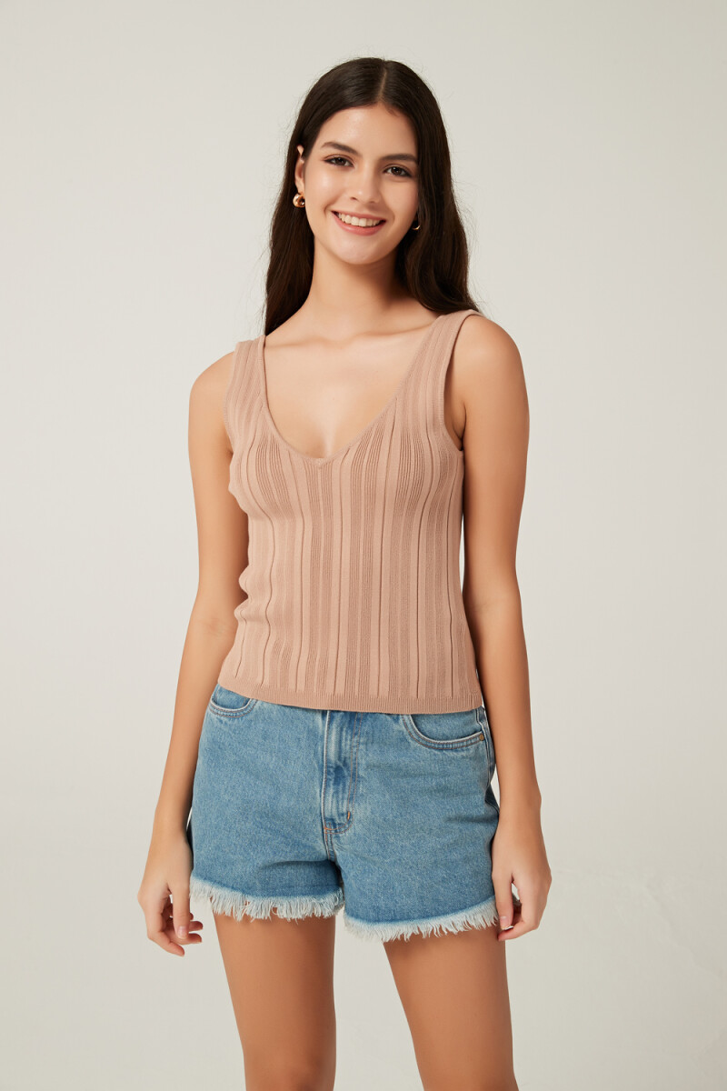 Musculosa Pindo - Taupe / Mink / Vison 