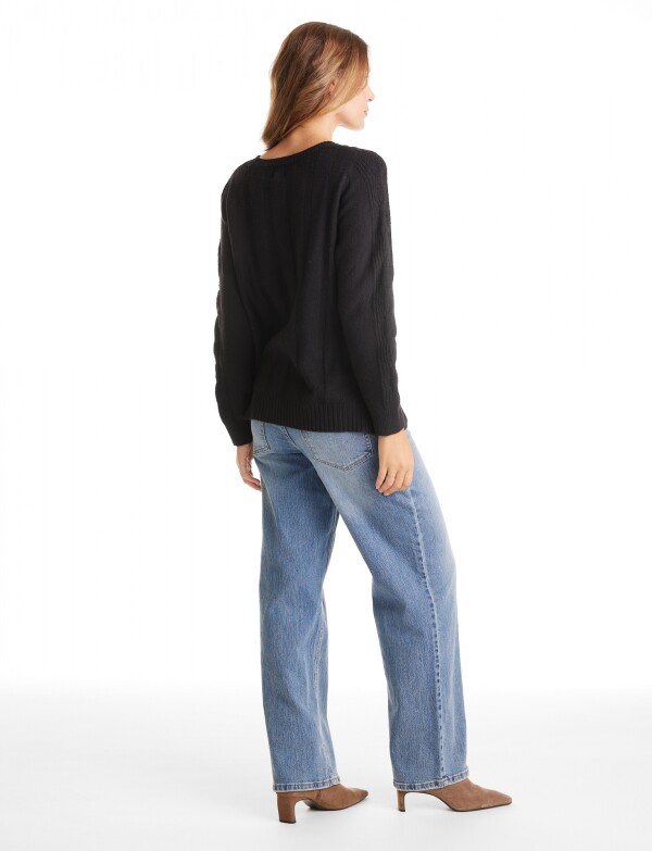 Buzo Soft Trenzas NEGRO