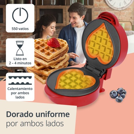Waflera Corazón Mini Roja ADE Waflera Corazón Mini Roja ADE