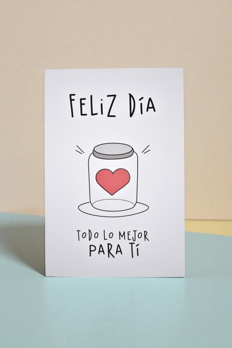 Tarjeta feliz día 10x15 - DISEÑO 1 