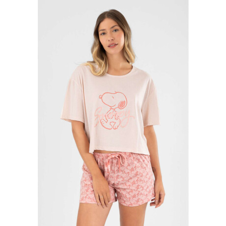 Snoopy pink pj Rosado