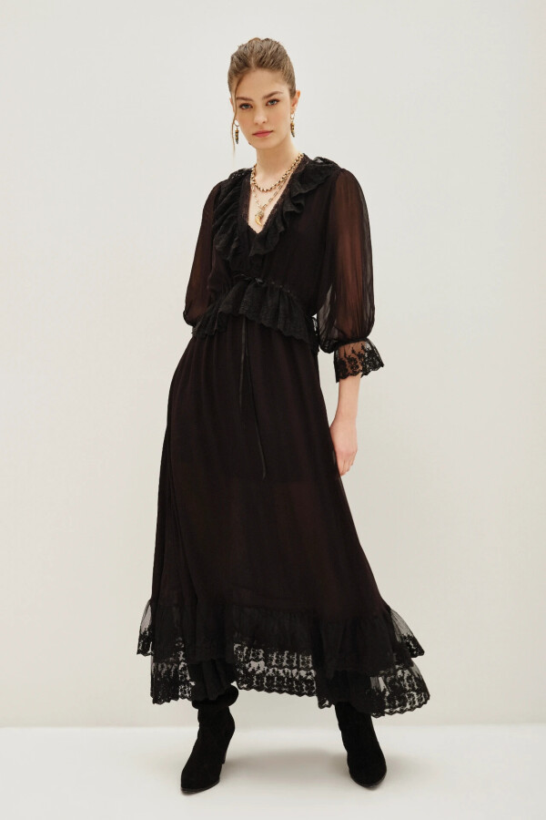 Vestido Liberty Lace Negro