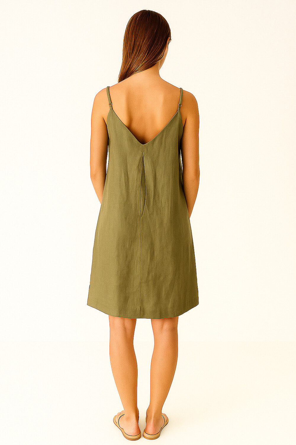 Vestido Soryn Verde Oliva Claro