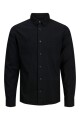 Camisa Logan Franela Doble Bolsillo Black