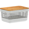 Organizador Rejilla S | Tapa Bambú Blanco