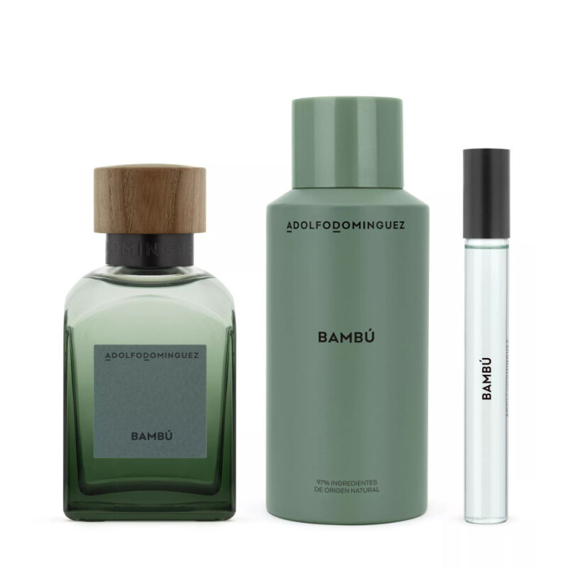Adolfo Dominguez Bambu EDP Estuche EDP 120ml + 10ml + Desodorante 150ml - Masculino
