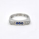 Anillo Oro 18K Con Brillantes Y Zafiros Anillo Oro 18K Con Brillantes Y Zafiros