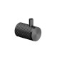 PERCHA LABRADA EN GRIS GRAFITO - SERIE SIGNATURE GRIS