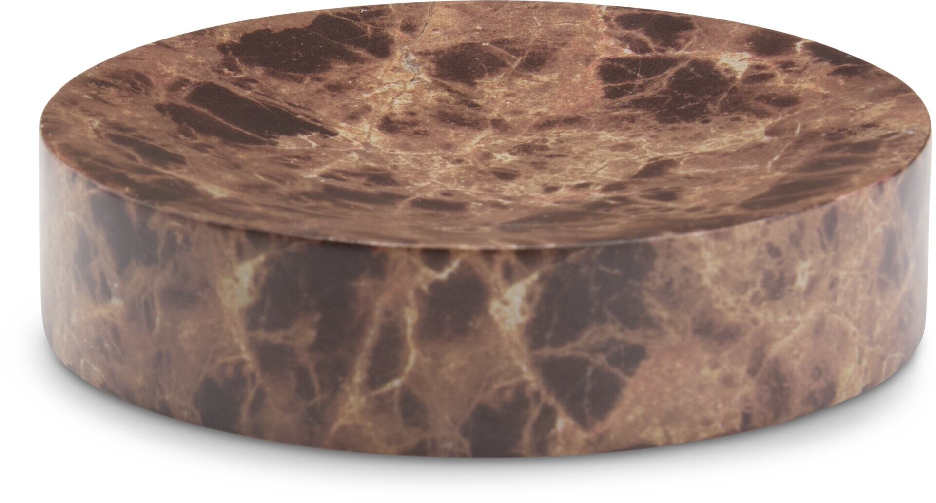 Bandeja decorativa MAKARYD Ø10cm mármol marrón 