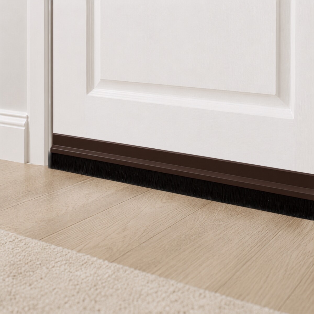 Zócalo adhesivo PVC con cepillo 100 cm - MARRON 