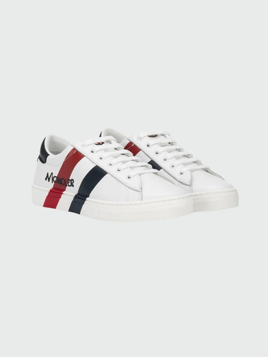 Moncler Kids- Calzado deportivo de cuero acordonado, MATHIEU SCARPA 0