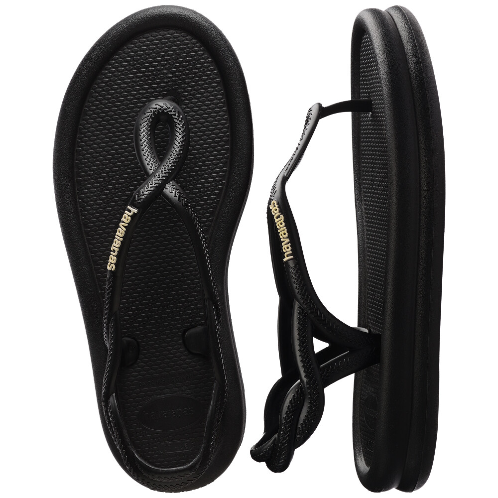 Sandalias Havaianas Luna Puffed Mujer Negro