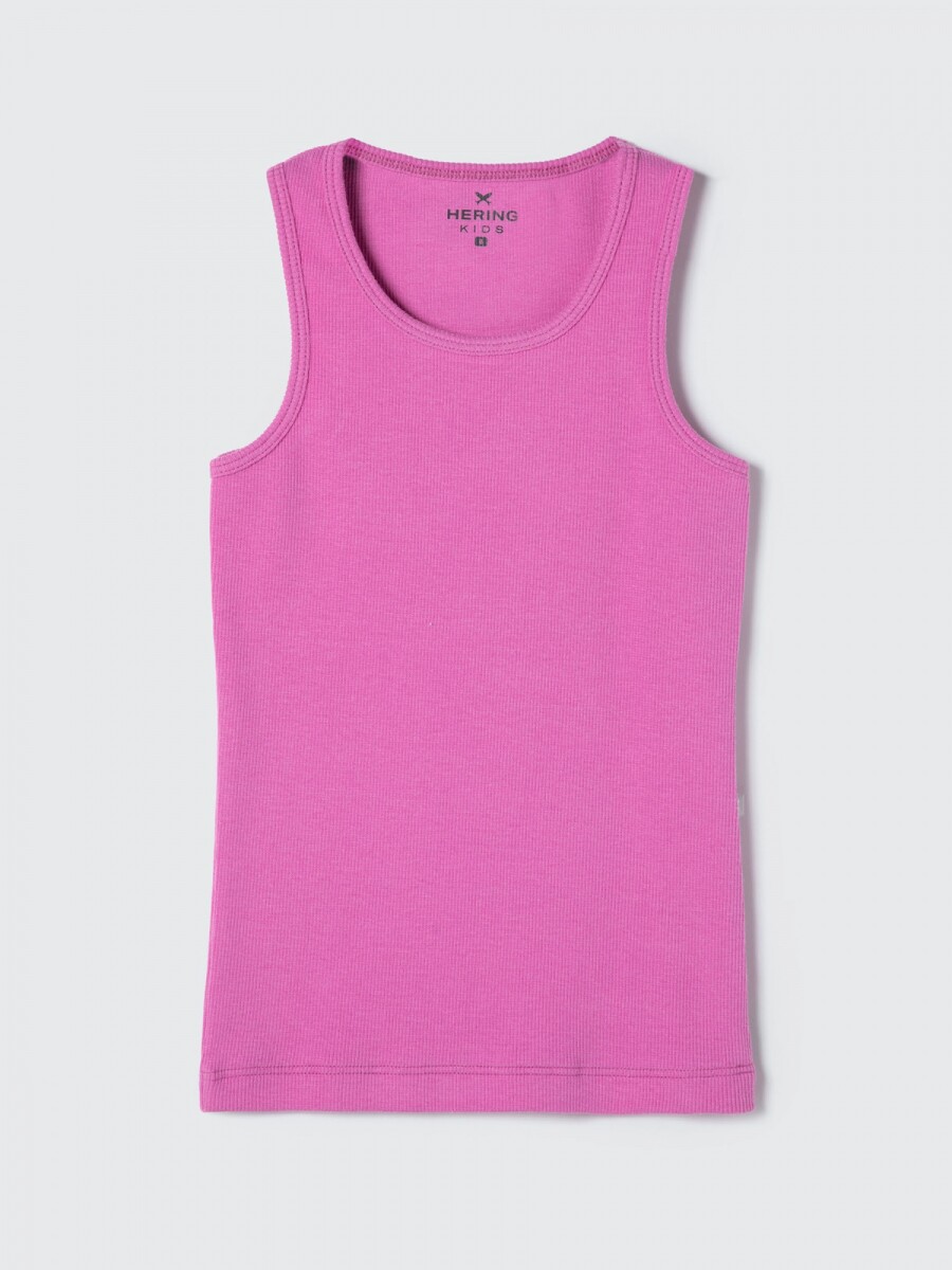 MUSCULOSA BÁSICA INFANTIL ACANALADA - MULTICOLOR 