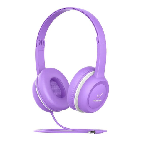 Auricular Cableado Vincha Auxiliar Stereo Gorsun Calidad Variante Color Violeta
