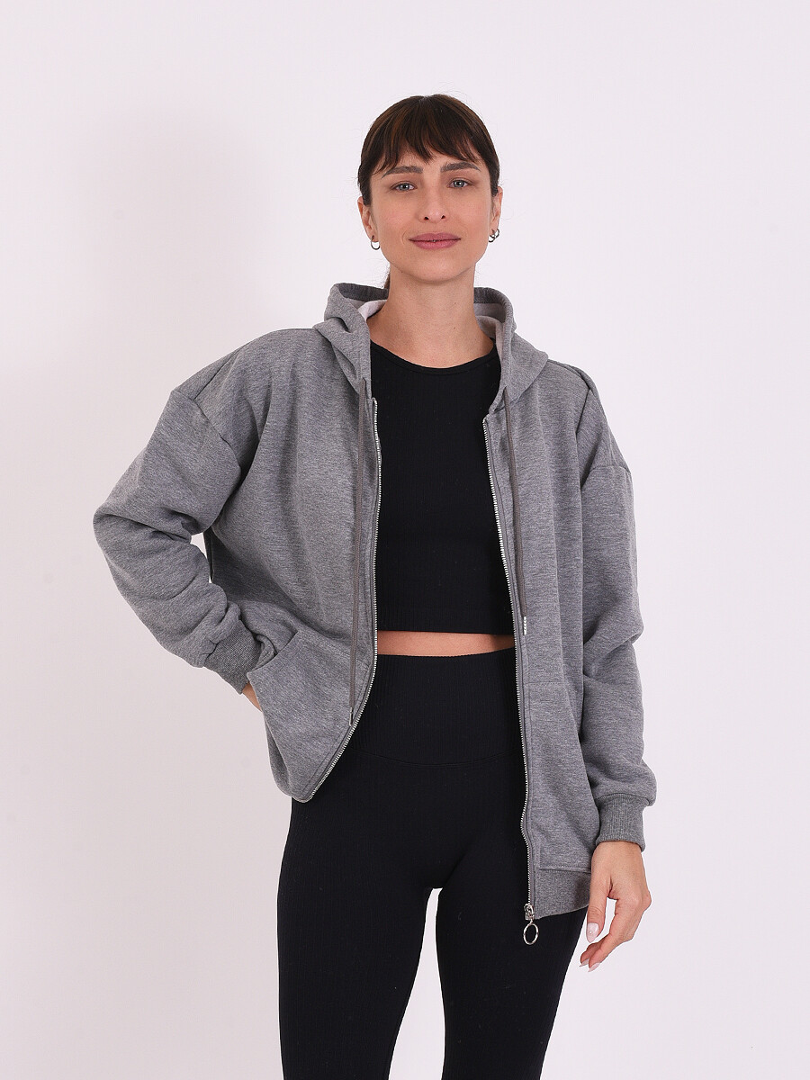 CAMPERA DEPORTIVA CATALINA - GRIS CLARO 