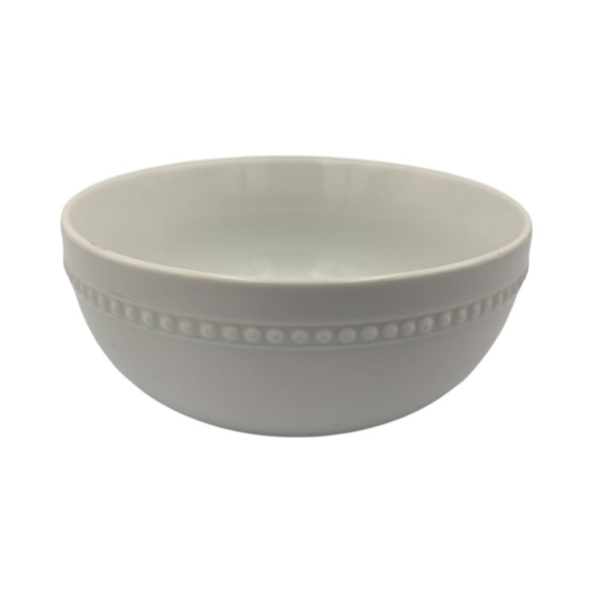 BOWL CON PUNTILLO D14.5x7CM PORCELANA BLANCO 