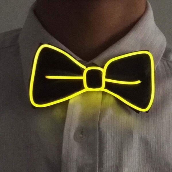 Moño Luz Led Corbata Fiesta Electronica Neon Rave Techno Moño Luz Led Corbata Fiesta Electronica Neon Rave Techno