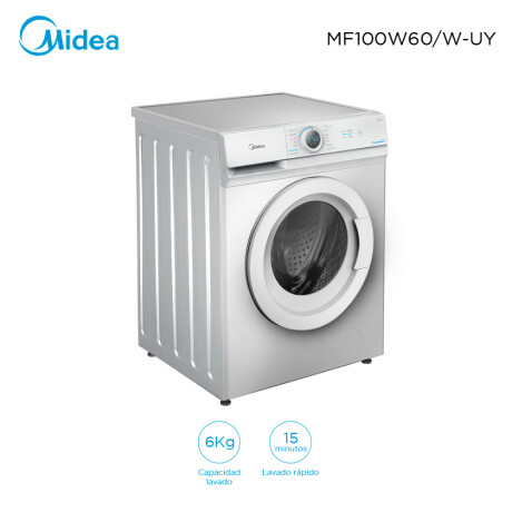 Lavarropas Carga Frontal 6Kg Midea MF100W60/W-UY Lavarropas Carga Frontal 6Kg Midea MF100W60/W-UY