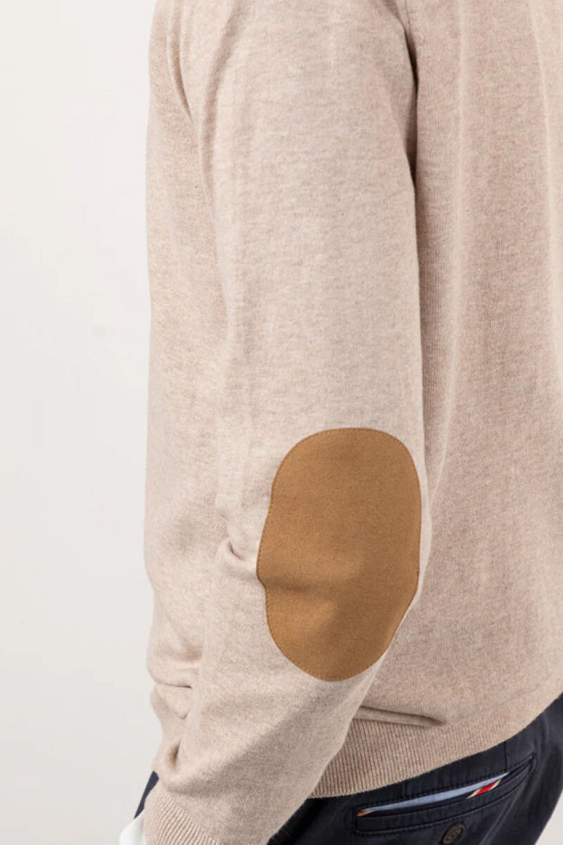 Jersey Cuello Pico Camel
