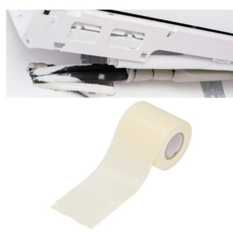 Cinta Pvc Para Aire Acondicionado 6cm X 10m Gris