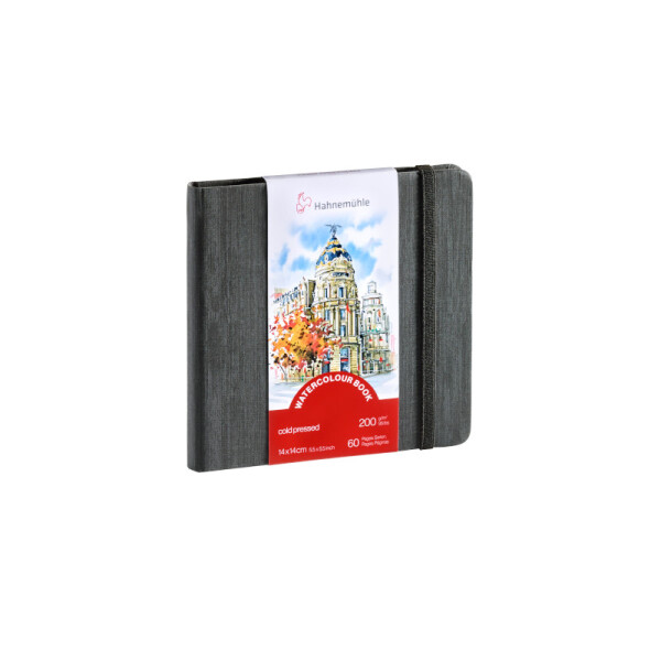 Libreta acuarela 200g apaisada - Hahnemühle 14 x 14 cm