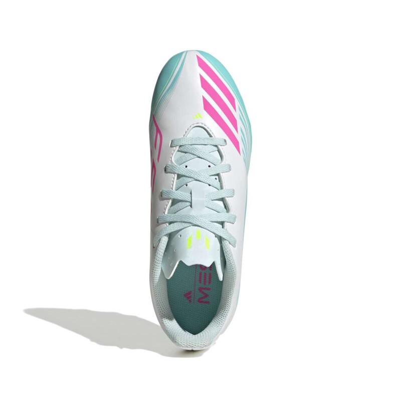 Championes Futbol Cancha Adidas F50 MESSI CLUB FG/MG J de Niños - JQ0950 Blanco-rosado