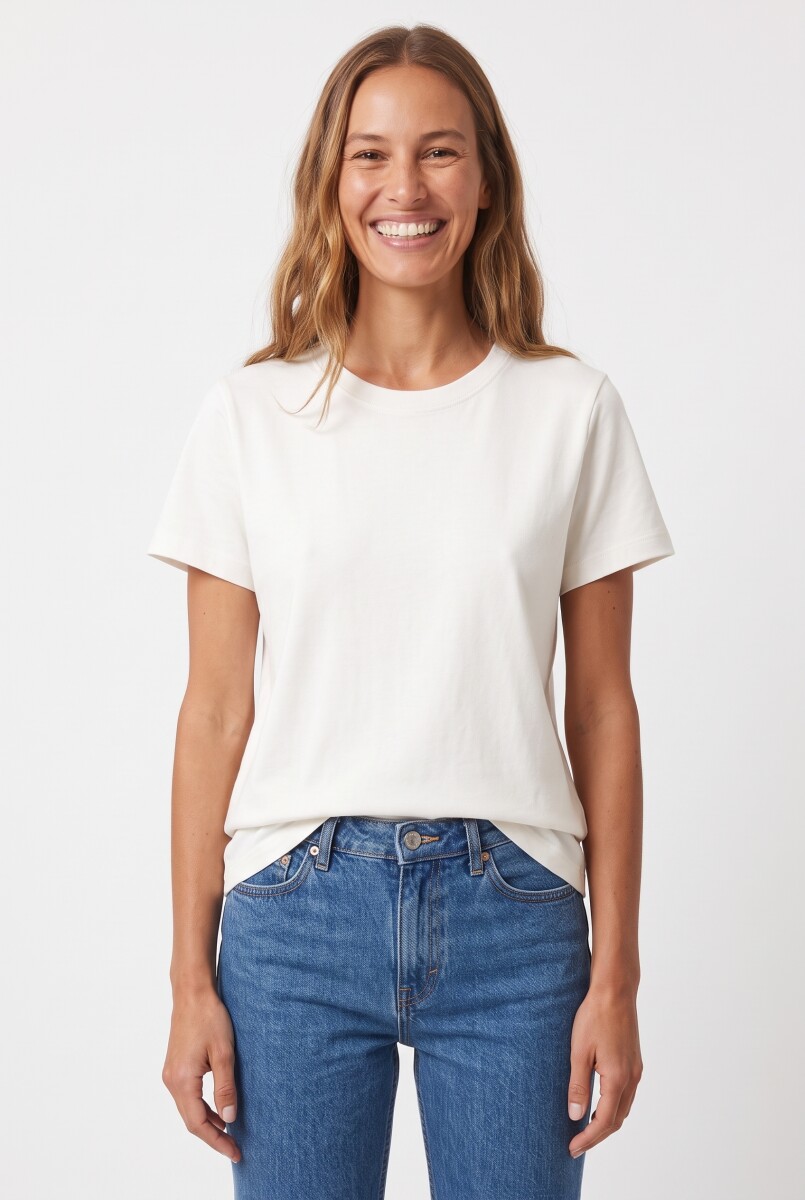 REMERA SAMANTA - BLANCO. 