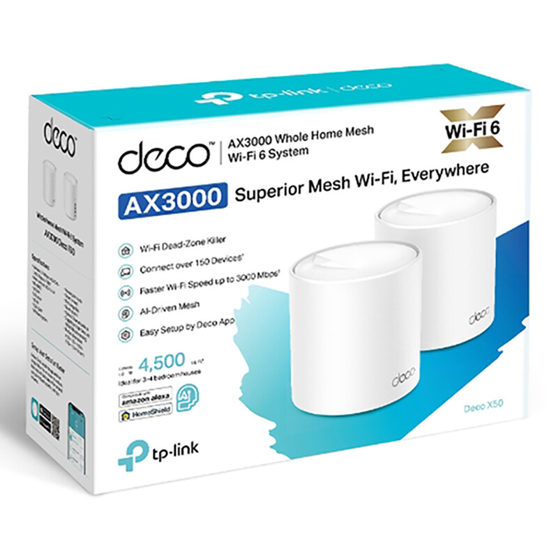 Access Point Tp-Link Deco X50 2,4ghz/5ghz Ax3000 Pack x2 Access Point Tp-Link Deco X50 2,4ghz/5ghz Ax3000 Pack x2