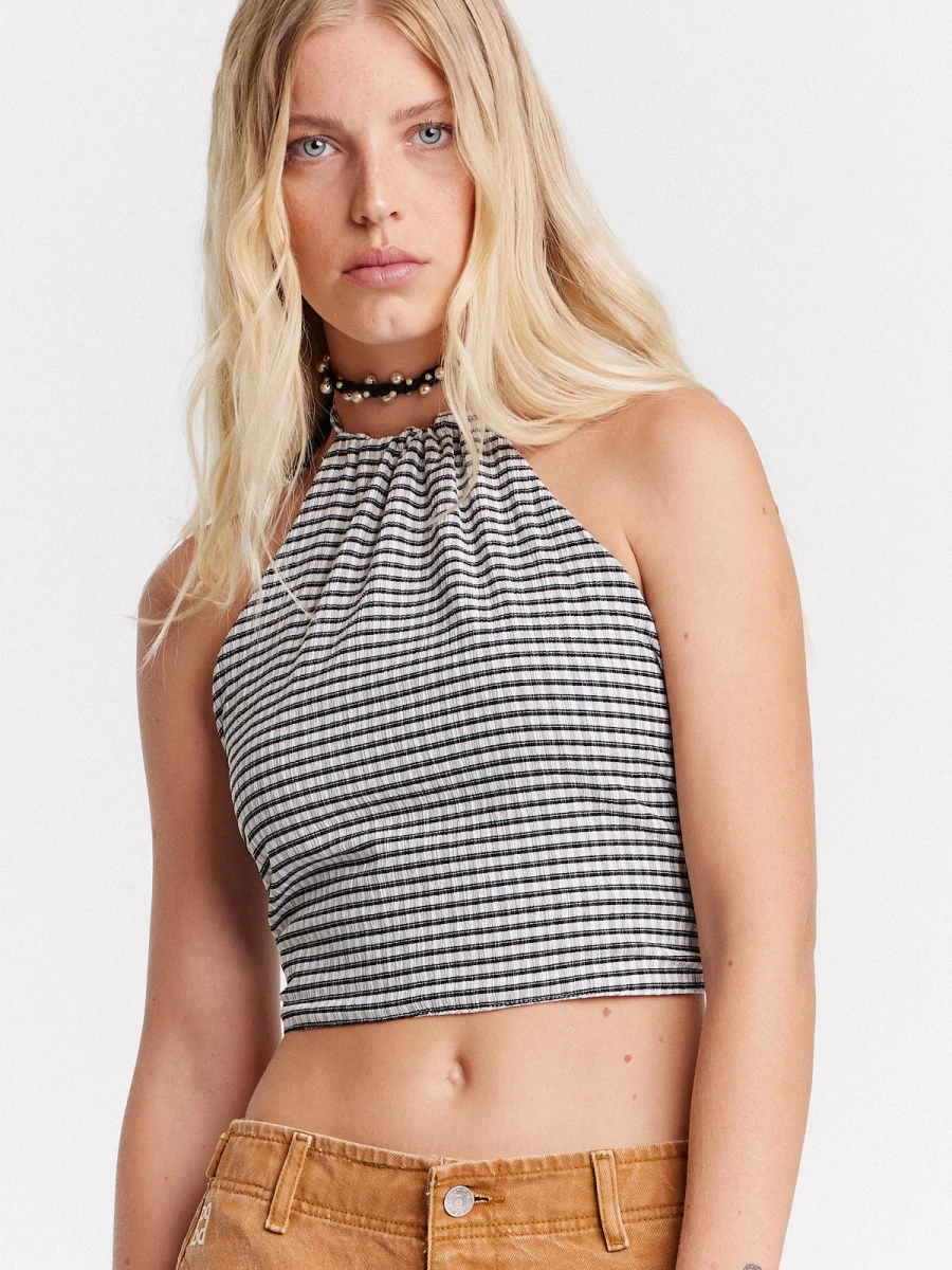 Top Tucán Cuadrillé - Black 