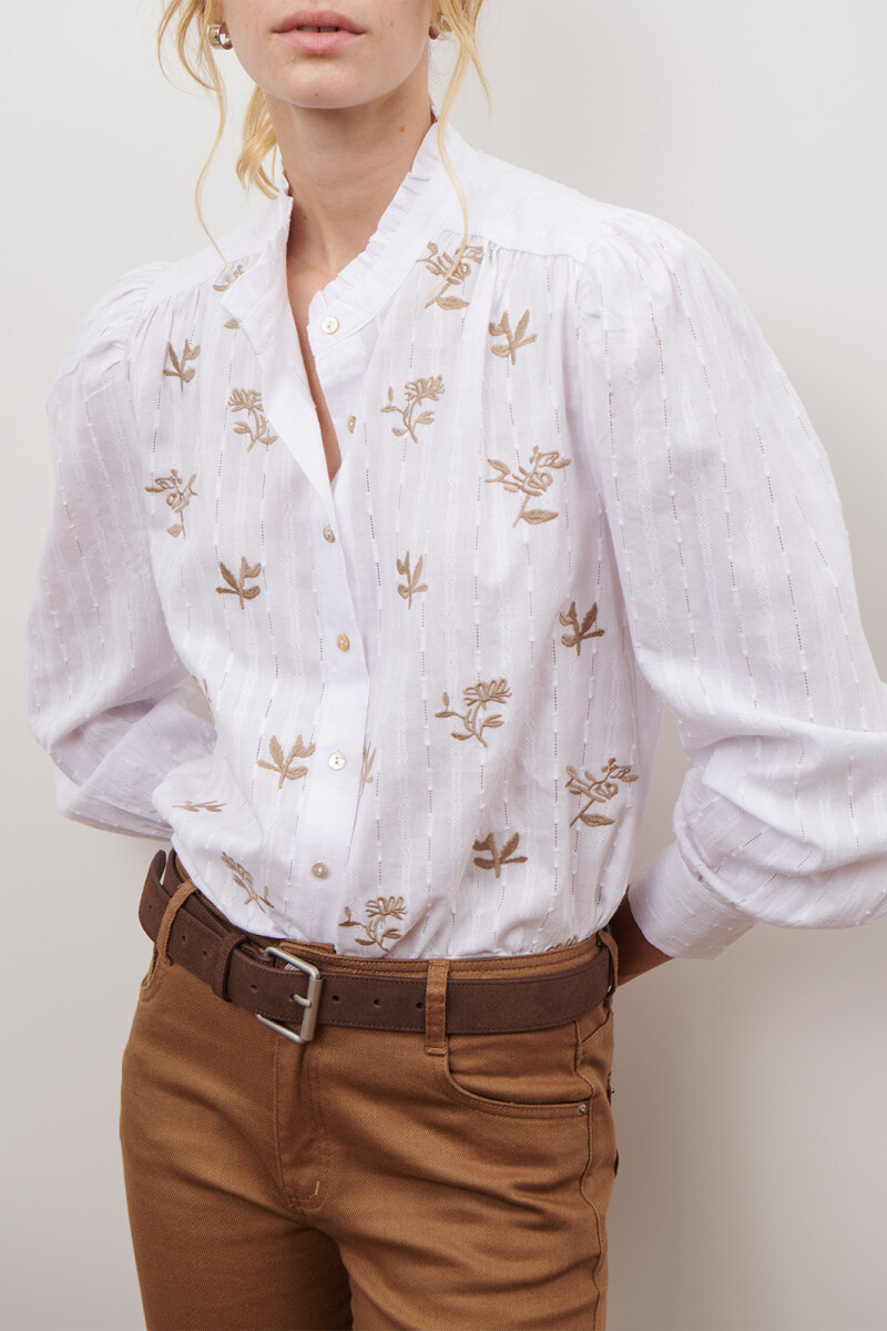 CAMISA GARDENIA BLANCO