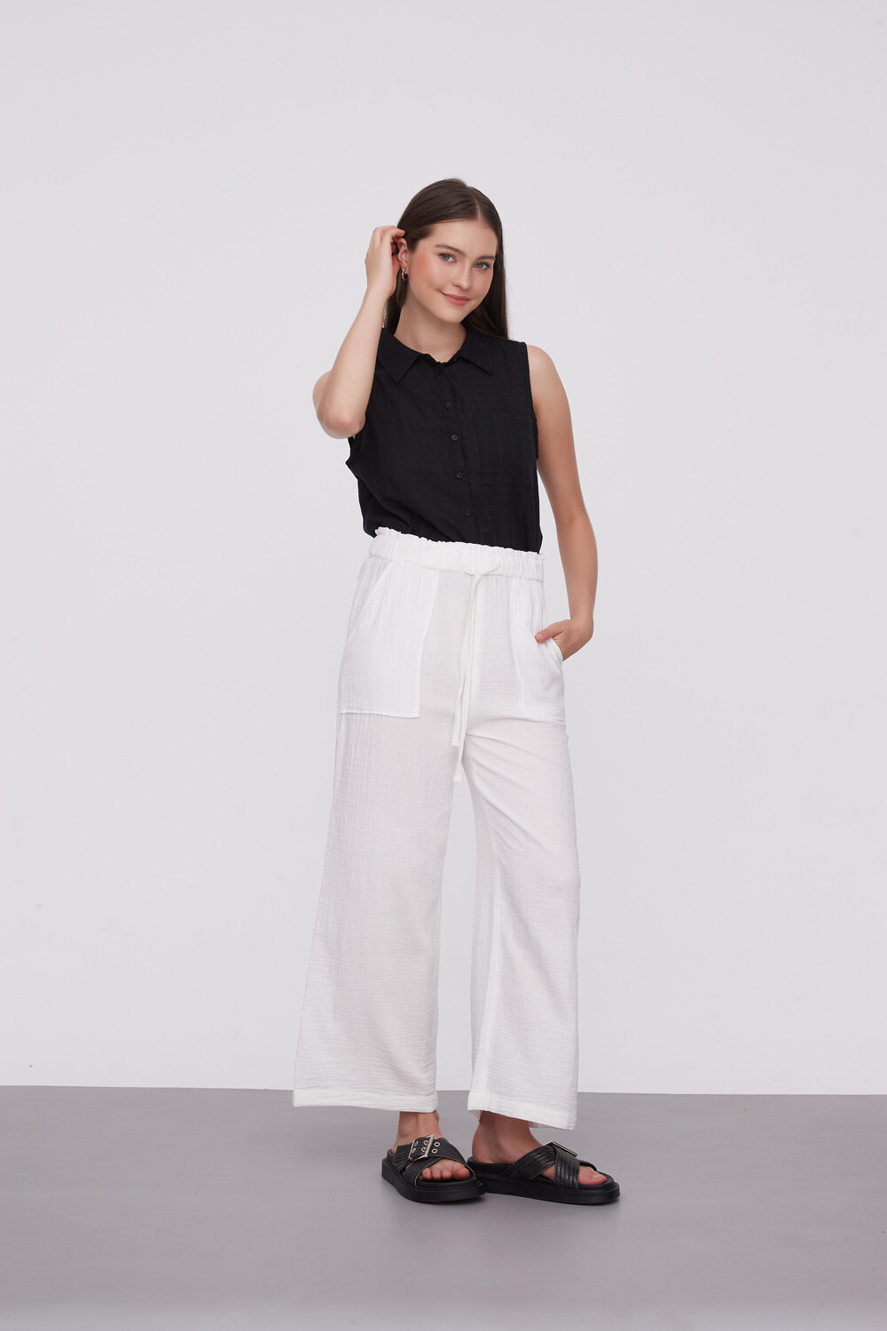 Pantalon Ravenea Marfil / Off White