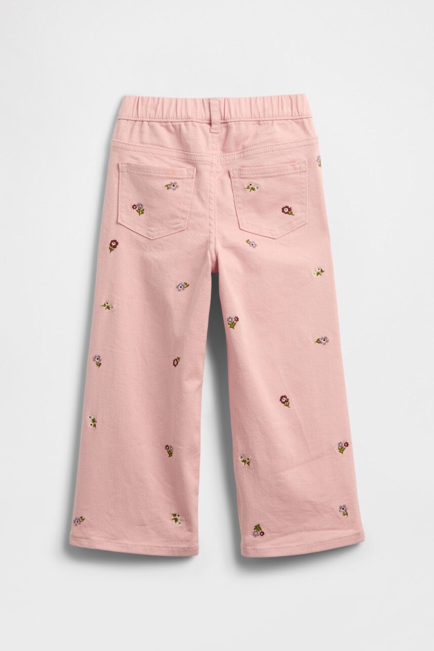Jean Wide Leg Toddler Niña Pure Pink