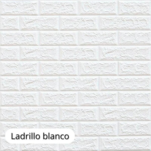 REVESTIMIENTO AUTO ADHESIVO 3D 70 X 77 CM X 3 MM - LADRILLO X 10 UNIDADES REVESTIMIENTO AUTO ADHESIVO 3D 70 X 77 CM X 3 MM - LADRILLO X 10 UNIDADES