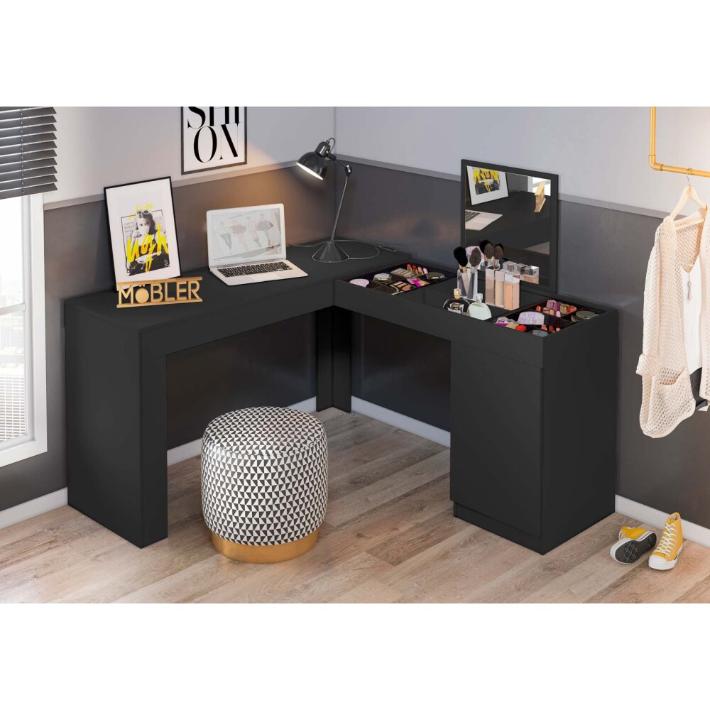 TOCADOR MDP NEGRO CRYSTAL