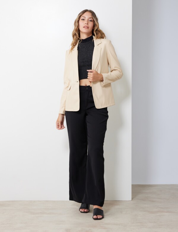 Blazer Eco Cuero BEIGE