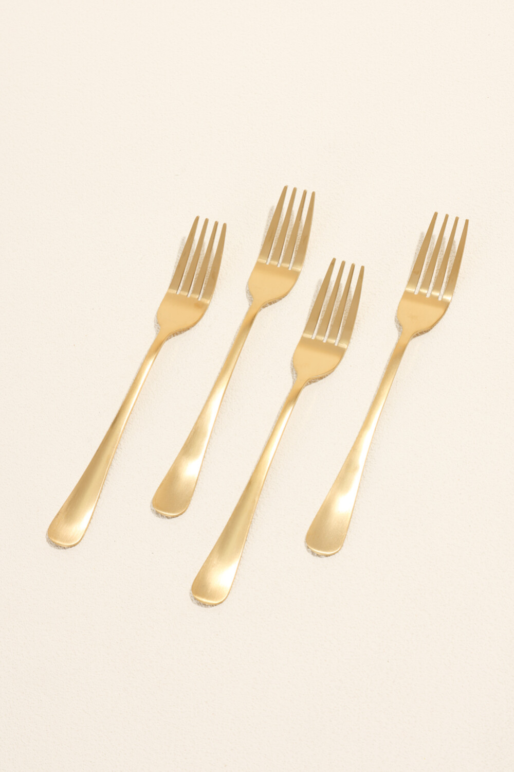 Tenedor Olivo Set 4 Un. Dorado Color Unico