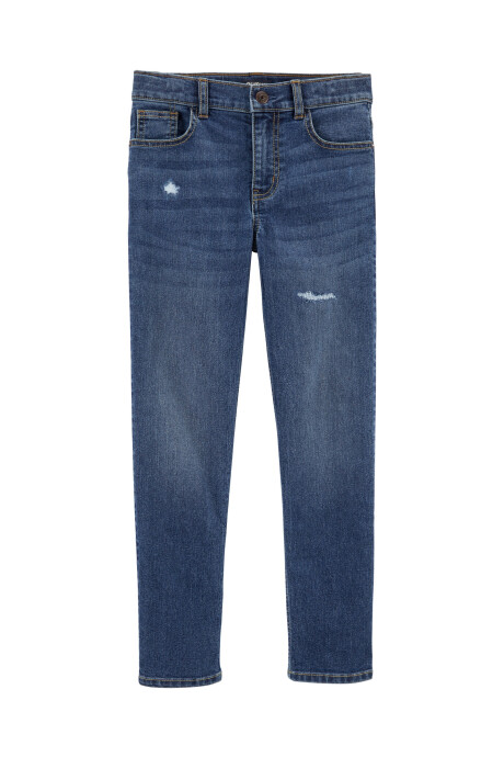 Pantalón de jean con detalles rasgados 0
