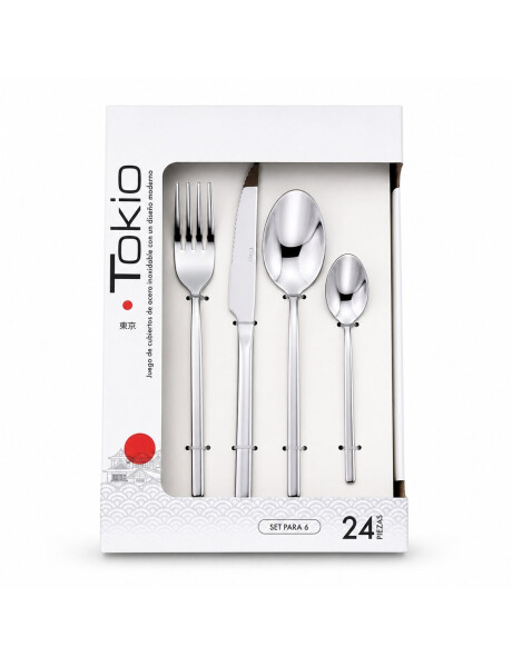 SET 24 PIEZAS CUBIERTO ACERO INOXIDABLE TOKIO SET 24 PIEZAS CUBIERTO ACERO INOXIDABLE TOKIO