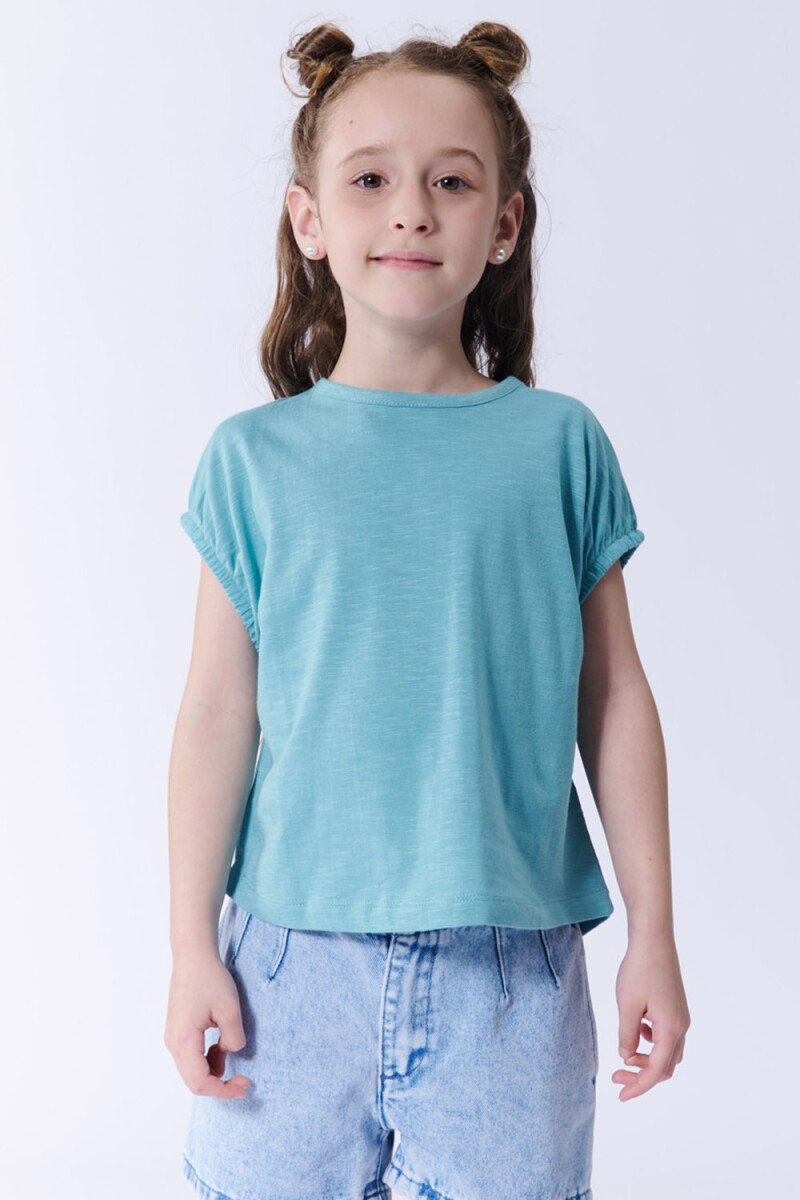 Remera crop Verde