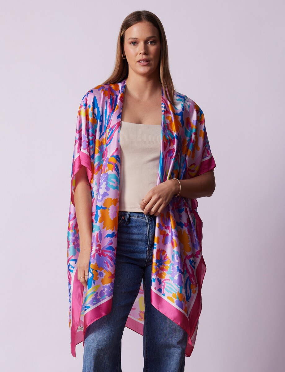 Kimono Printed - Rosa/multi 